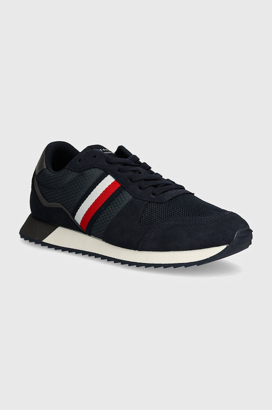Tommy Hilfiger sneakersy RUNNER EVO MIX BLOCK tekstylny granatowy FM0FM05298