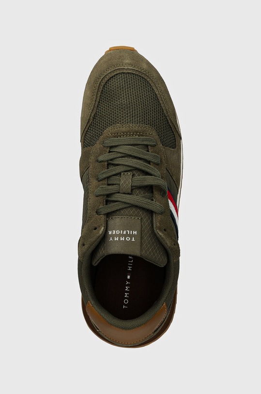 Tommy Hilfiger sneakersy RUNNER EVO MIX BLOCK zielony FM0FM05298