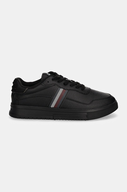 Αθλητικά Tommy Hilfiger SUPERCUP STRIPES TUMBLED LTH FM0FM05300 μαύρο NC24