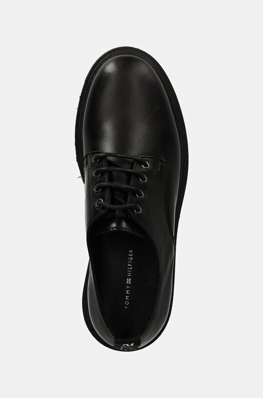 Tommy Hilfiger półbuty skórzane CASUAL HILFIGER CHUNKY LTH SHOE czarny FM0FM05301