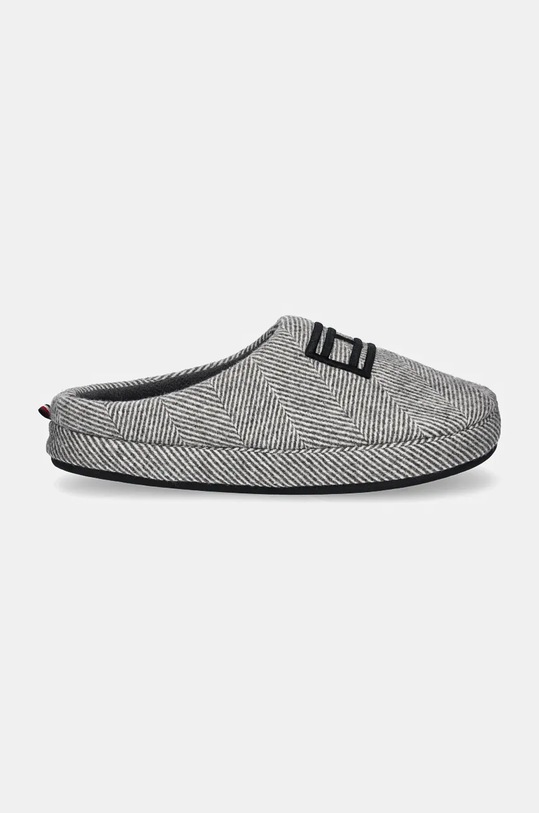 Tommy Hilfiger pantofole FLAG HERRINGBONE HOUSE SHOE FM0FM05304 grigio AW24