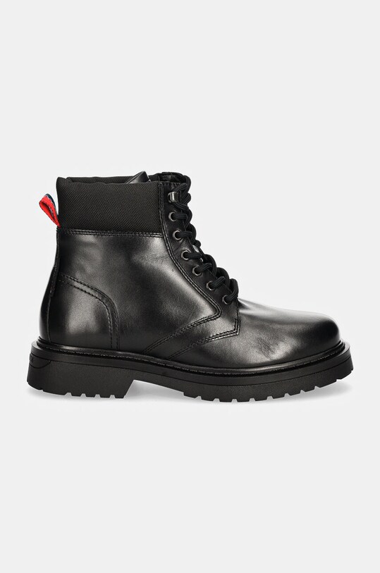 Високі черевики Tommy Jeans TJM LACE UP BOOT EM0EM01446 чорний AW24