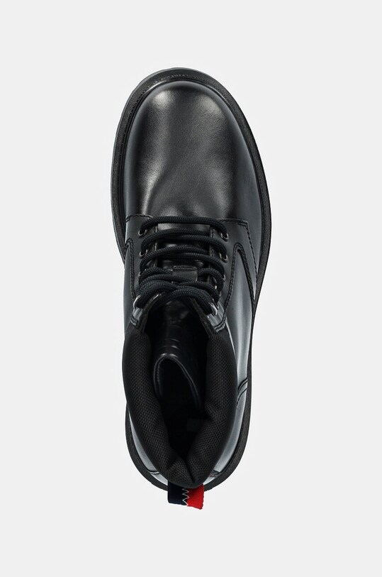 Високі черевики Tommy Jeans TJM LACE UP BOOT чорний EM0EM01446