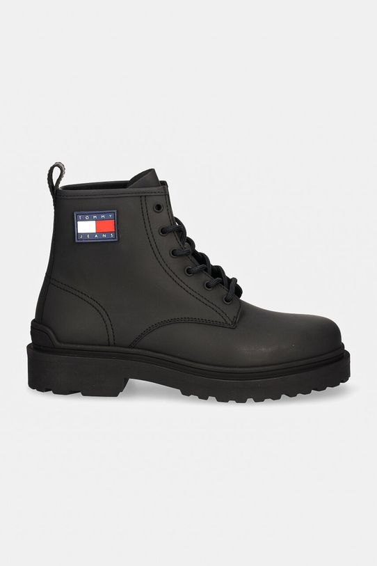 Кожаные ботинки Tommy Jeans TJM LEATHER LACE UP BOOT EM0EM01447 чёрный NC24