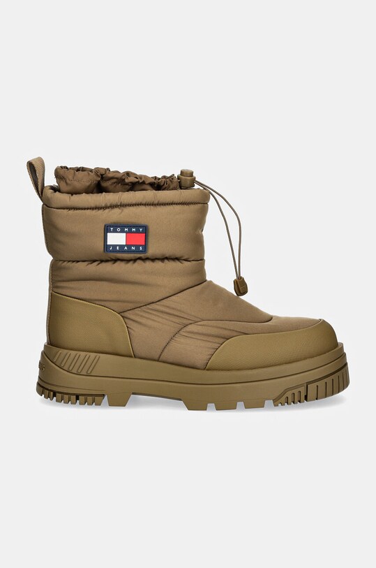 Tommy Jeans śniegowce TJM SNOW BOOT EM0EM01449 zielony NC24