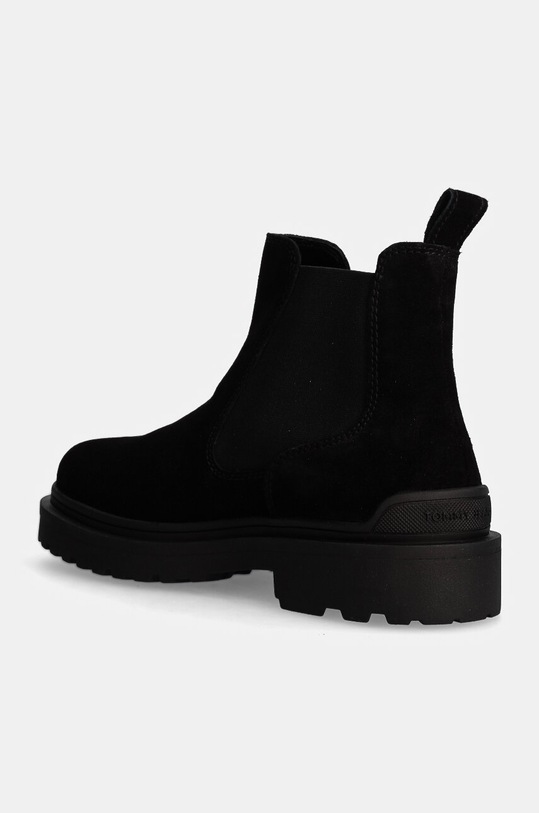 Încălțăminte Tommy Jeans botine din piele intoarsa TJM CHELSEA SUEDE EM0EM01468 negru