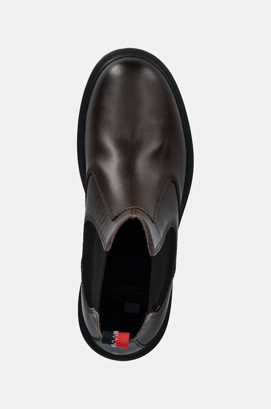 Шкіряні черевики Tommy Jeans TJM CHELSEA BOOT коричневий EM0EM01469