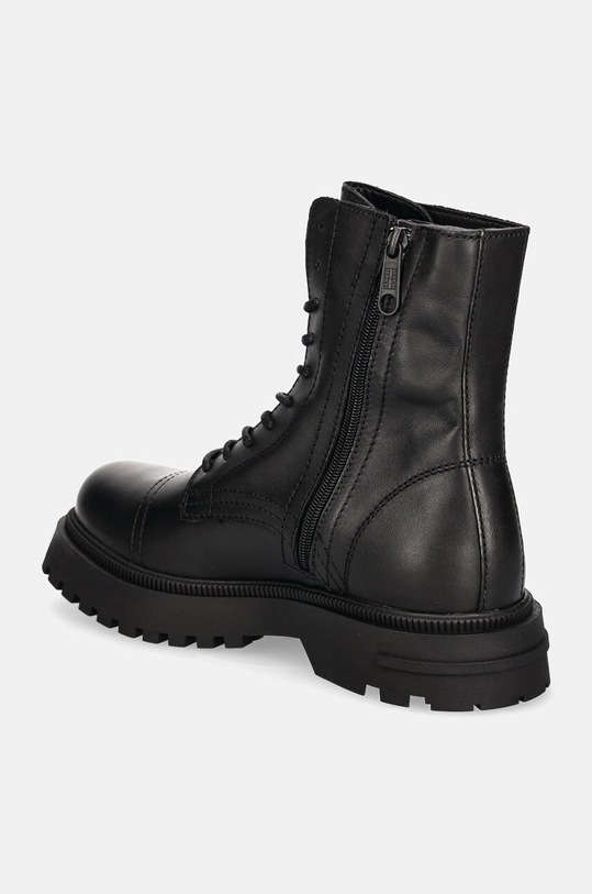Obuwie Tommy Jeans buty skórzane TJM LACE UP MID BOOT SMOOTH EM0EM01471 czarny