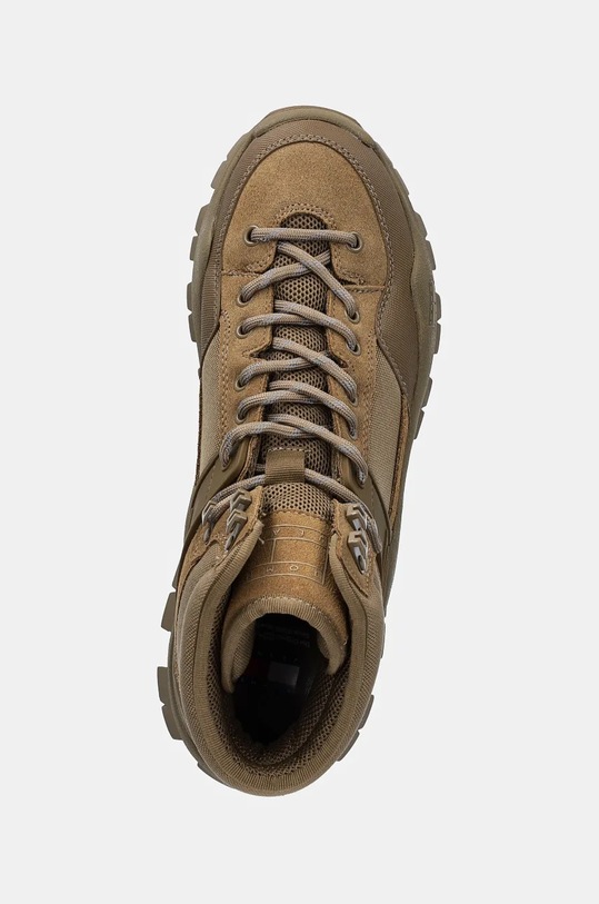 Високі черевики Tommy Jeans TJM URBAN HIBRYD BOOT зелений EM0EM01489