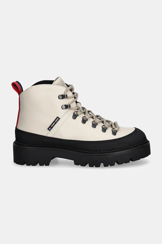 Topánky Tommy Jeans TJM HIKING BOOT WL EM0EM01491 béžová NC24