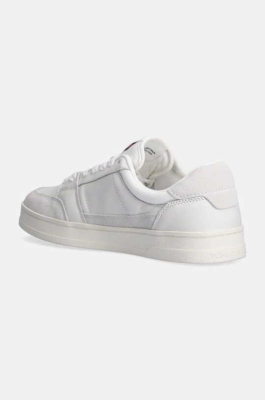 Încălțăminte Tommy Jeans sneakers din piele THE GREENWICH MIX MEDIA EM0EM01444 alb