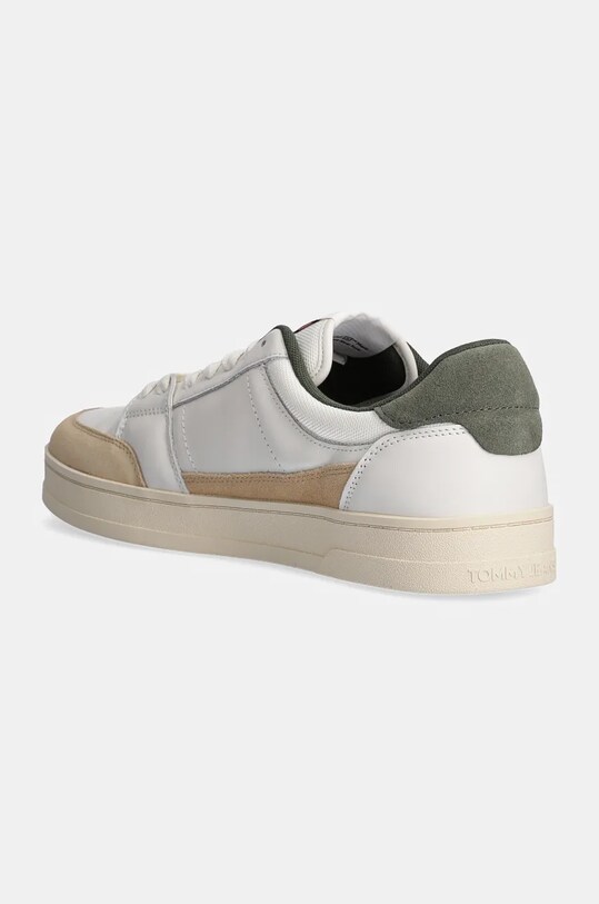 Încălțăminte Tommy Jeans sneakers din piele THE GREENWICH MIX MEDIA EM0EM01444 bej