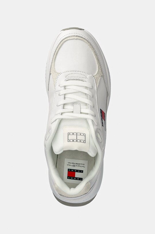 Кожаные кроссовки Tommy Jeans TJM RUNNER FULL LEATHER ESS белый EM0EM01445