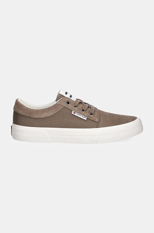 Кеди Tommy Jeans TJM VULC. SKATER MIX MATERIAL EM0EM01456 коричневий AW24