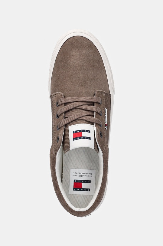 Кеди Tommy Jeans TJM VULC. SKATER MIX MATERIAL коричневий EM0EM01456