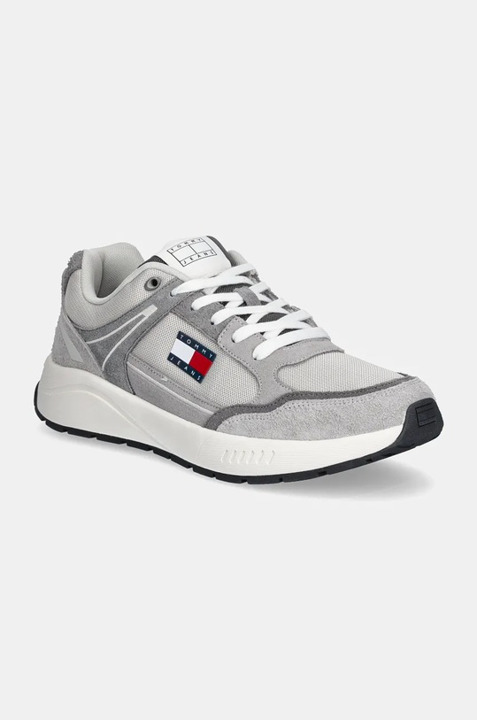 Кросівки Tommy Jeans TJM RUNNER MIX MATERIAL замша сірий EM0EM01494