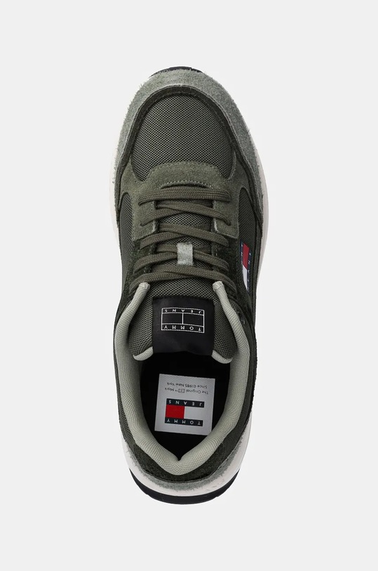 Tommy Jeans sneakers TJM RUNNER MIX MATERIAL verde EM0EM01494