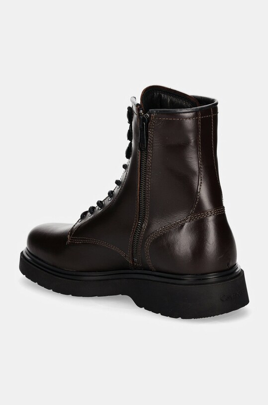 Obuv Kožené členkové topánky Calvin Klein LACE UP BOOT W/ ZIP LTH HM0HM01575 hnedá
