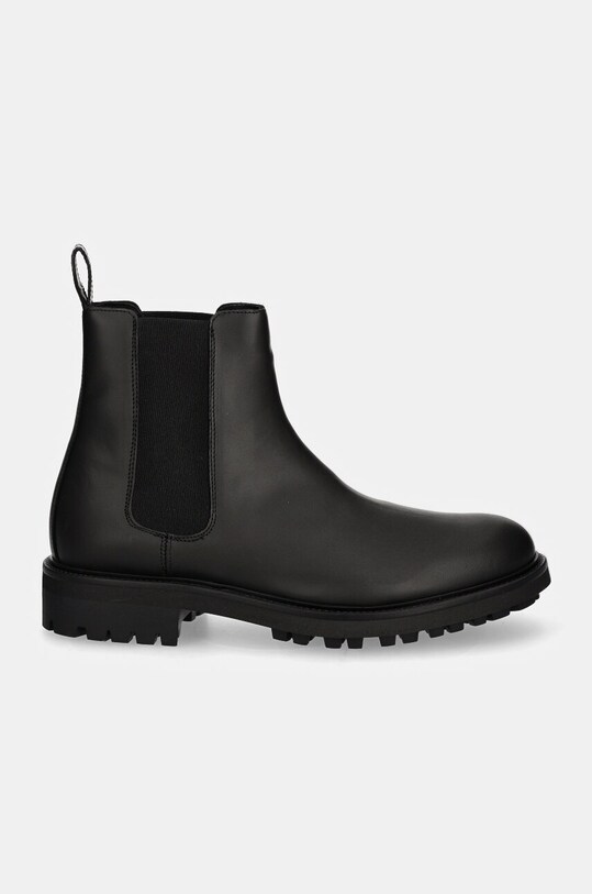 Calvin Klein sztyblety skórzane CHELSEA BOOT RUB HM0HM01610 czarny AW24