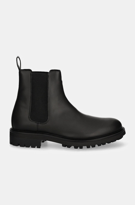 Calvin Klein sztyblety skórzane CHELSEA BOOT RUB HM0HM01610 czarny AW24