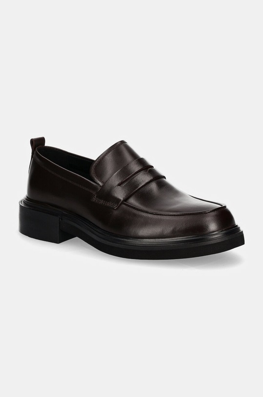 Kožené mokasíny Calvin Klein MOCCASIN LTH elegantné hnedá HM0HM01688