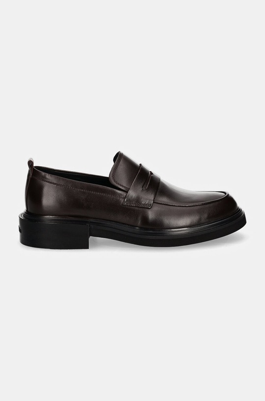 Kožené mokasíny Calvin Klein MOCCASIN LTH HM0HM01688 hnedá AW24