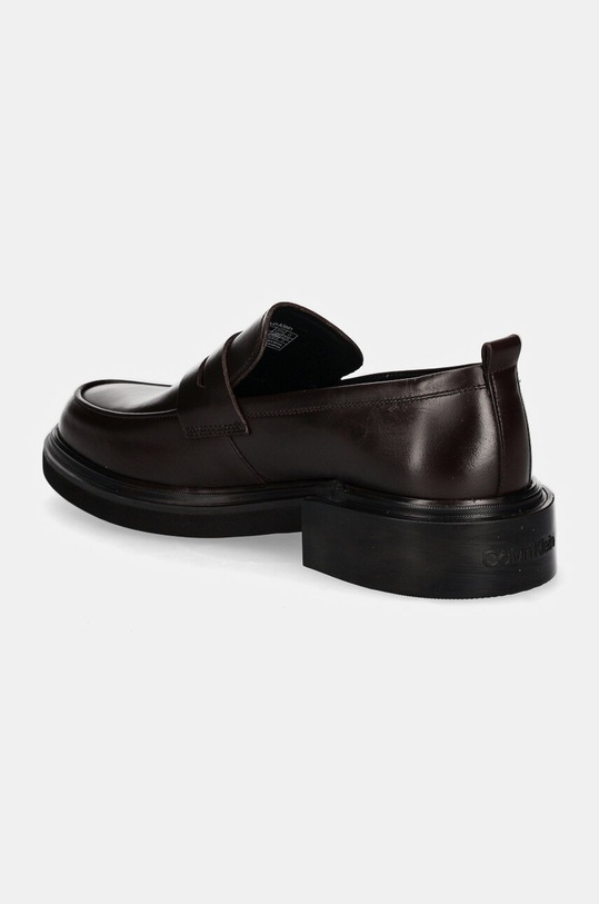 Obuv Kožené mokasíny Calvin Klein MOCCASIN LTH HM0HM01688 hnedá