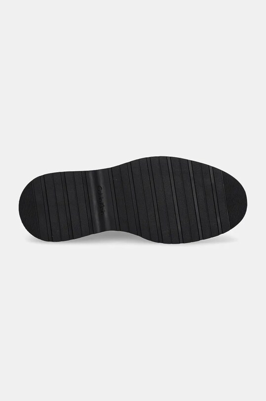 Nubuck μποτάκια Calvin Klein DERBY SUEDE HM0HM01689 καφέ