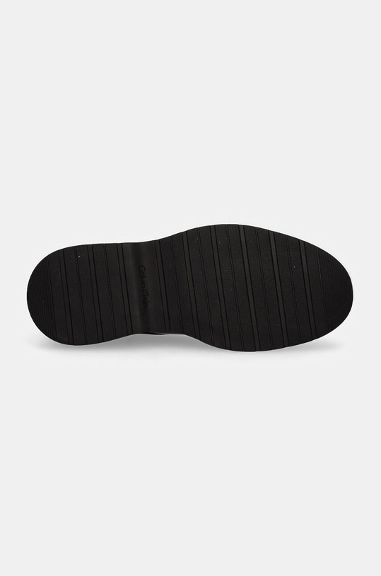 Calvin Klein półbuty skórzane DERBY LTH HM0HM01574 brązowy