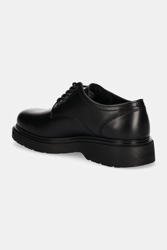 Взуття Шкіряні туфлі Calvin Klein DERBY LTH HM0HM01574 чорний