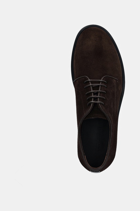 Calvin Klein półbuty zamszowe DERBY SUE brązowy HM0HM01622