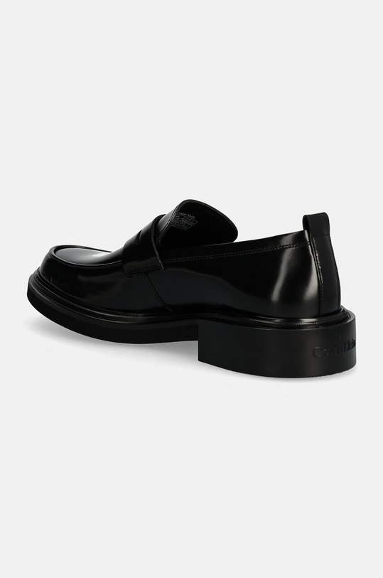 Obuv Kožené poltopánky Calvin Klein MOCCASIN HM0HM01682 čierna