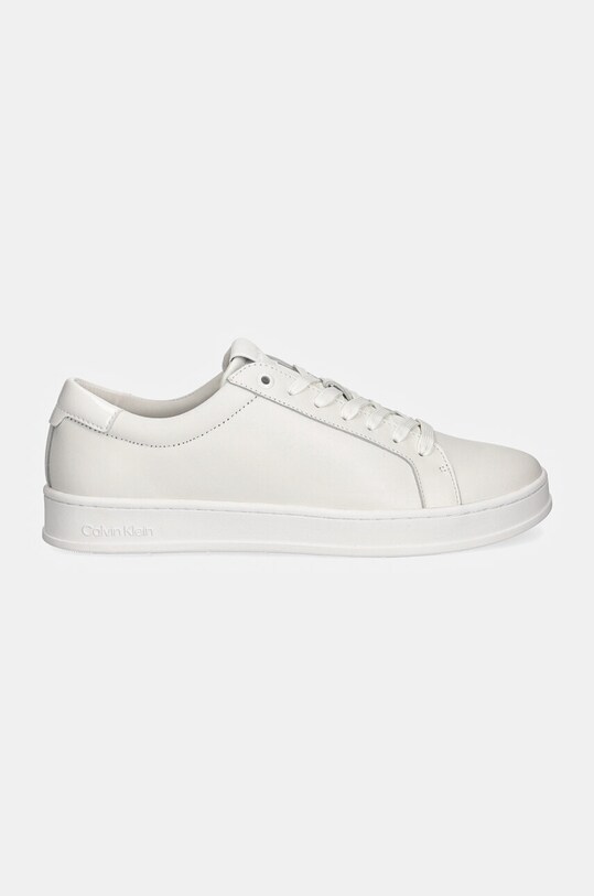 Кожаные кроссовки Calvin Klein LOW TOP LACE UP HM0HM01546 белый AW24