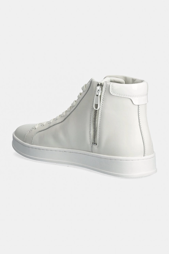 Încălțăminte Calvin Klein sneakers din piele HIGH TOP LACE UP HM0HM01547 alb