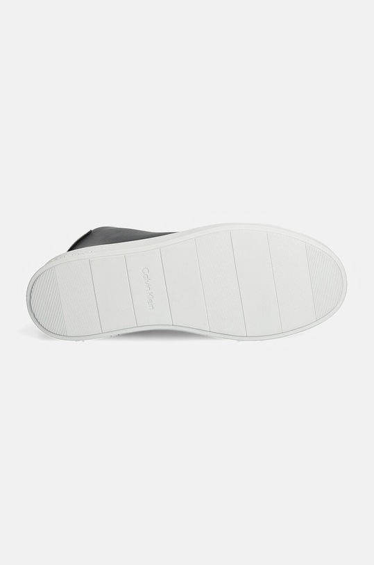 Kožené tenisky Calvin Klein HIGH TOP LACE UP HM0HM01547 čierna