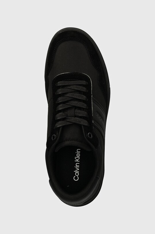 Sneakers boty Calvin Klein LOW TOP LACE UP MIX černá HM0HM01548