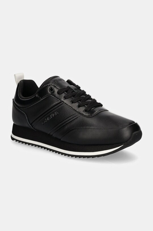 Calvin Klein sneakers LOW TOP LACE UP LTH HF piele negru HM0HM01553