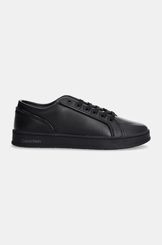 Calvin Klein sneakers din piele LOW TOP LACE UP PIPING HM0HM01588 negru NC24