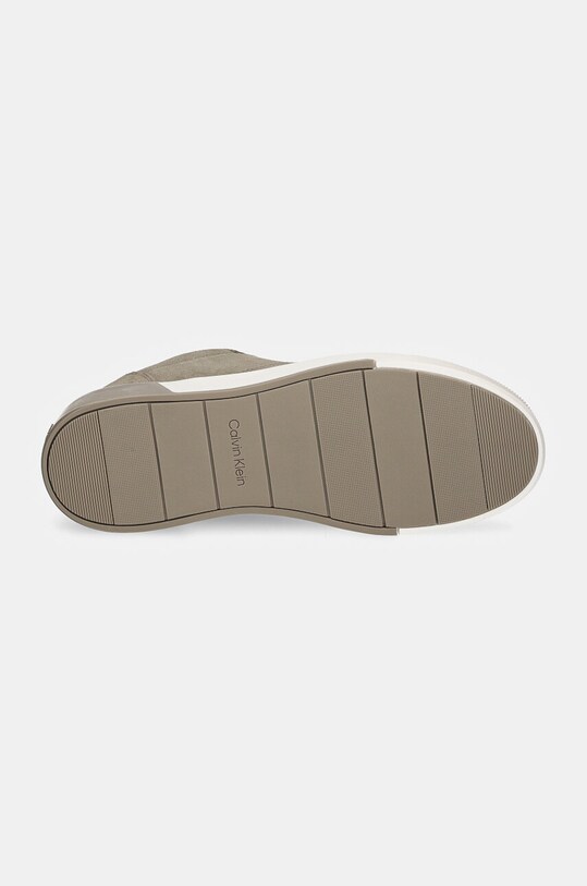 Замшеві кросівки Calvin Klein LOW TOP LACE UP BSKT SUE HM0HM01591 зелений