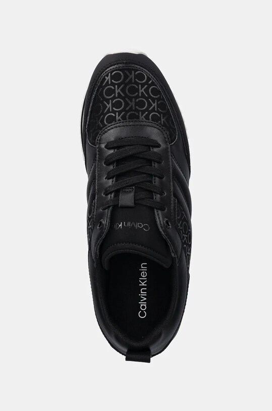 Calvin Klein sneakersy LOW TOP LACE UP REPR MONO czarny HM0HM01595