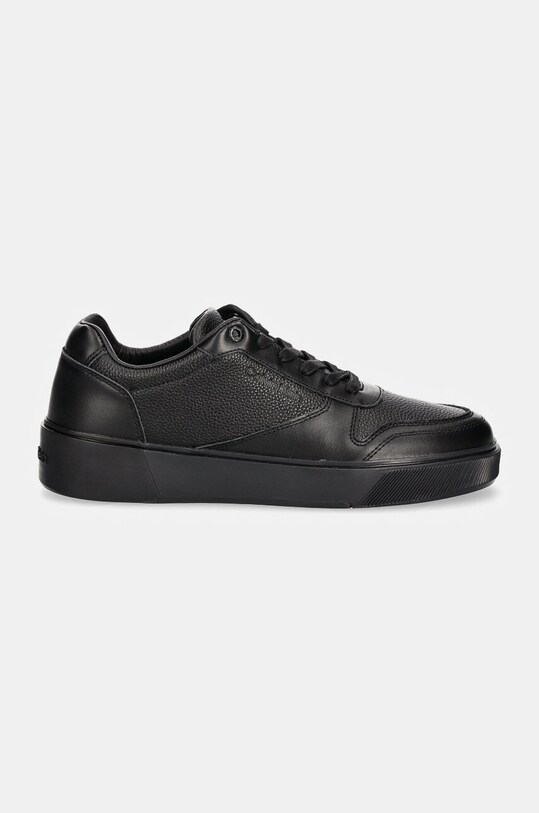 Calvin Klein sneakers din piele LOW TOP LACE UP BSKT LTH HM0HM01624 negru NC24