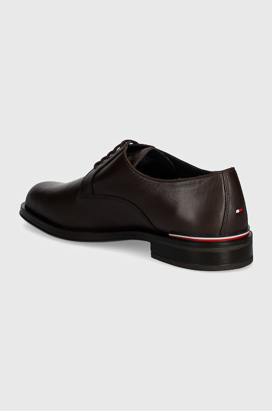 Obuća Kožne cipele Tommy Hilfiger CORE RWB HILFIGER TEXT LTH SHOE FM0FM05255 smeđa