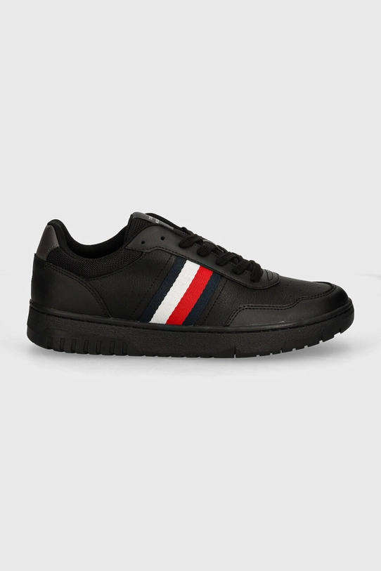 Tommy Hilfiger sneakersy skórzane TH BASKET CORE LITE FM0FM05116 czarny AW24