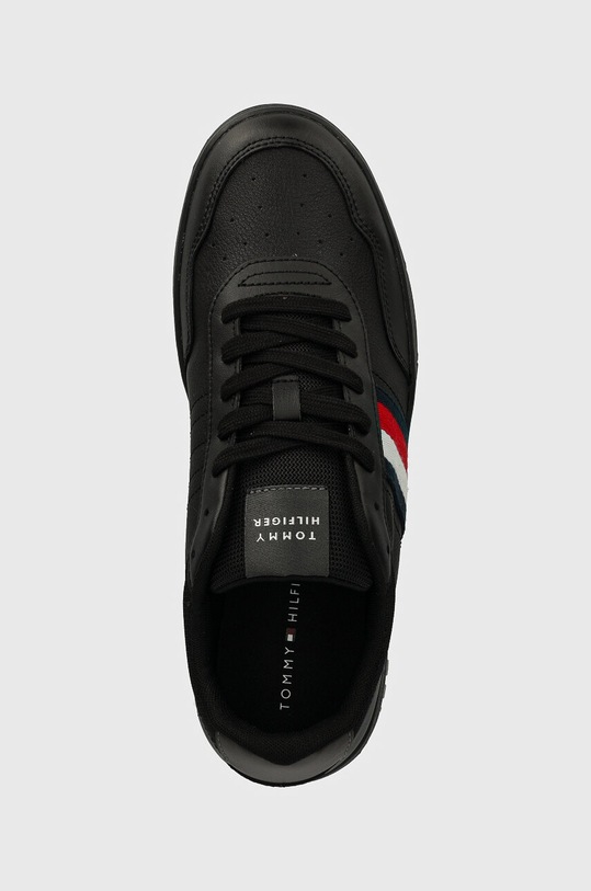 Кожаные кроссовки Tommy Hilfiger TH BASKET CORE LITE чёрный FM0FM05116