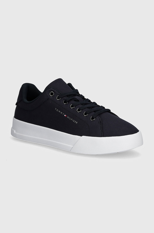 Sneakers boty Tommy Hilfiger TH COURT X VENTILE 1D2 Planet friendly námořnická modř FM0FM05114