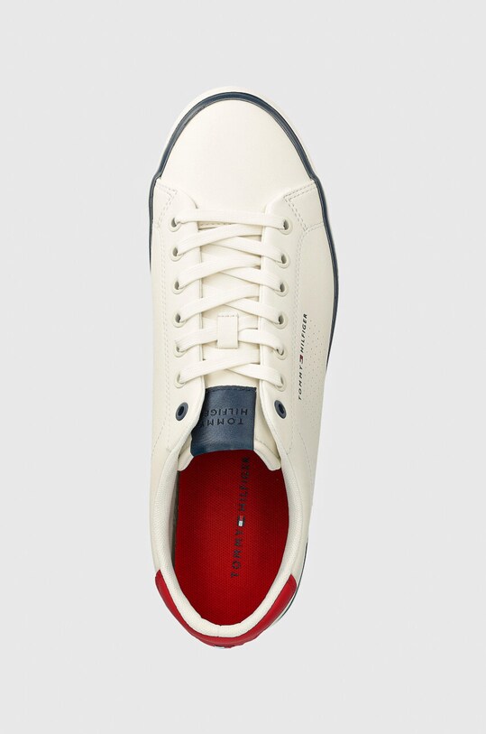 Tommy Hilfiger sneakers TH HI VULC LOW CORE SEASONAL alb FM0FM05110