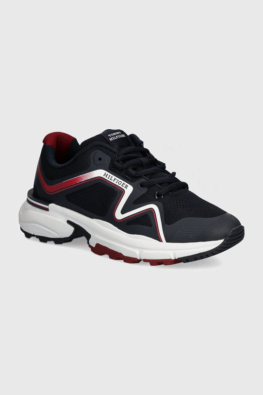 Tenisky Tommy Hilfiger M RUNNER TECH KNIT textilný tmavomodrá FM0FM05109