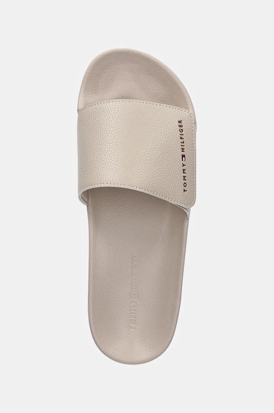 Шльопанці Tommy Hilfiger STRAPPY HILFIGER POOL SLIDE бежевий FM0FM05095