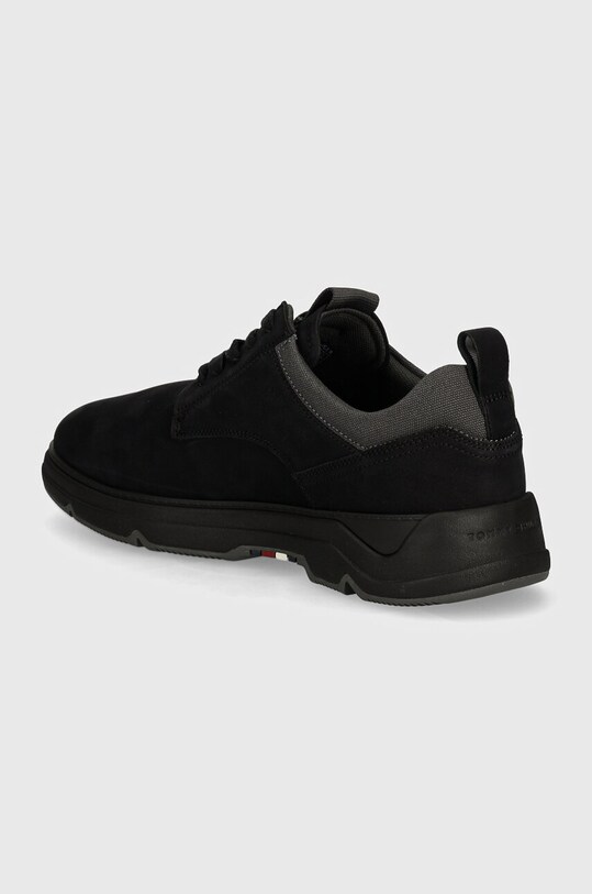Обувь Замшевые кроссовки Tommy Hilfiger HILFIGER NUBUCK MIX HYBRID SHOE FM0FM05092 чёрный