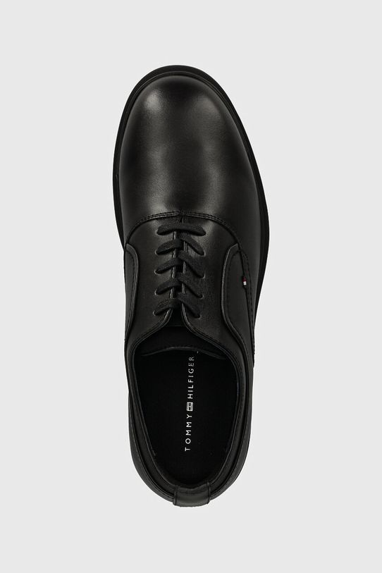 Tommy Hilfiger półbuty skórzane FLEXIBLE HILFIGER LTH OXF SHOE czarny FM0FM05086